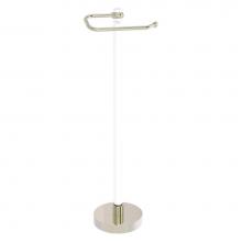 Allied Brass CVTS-25T-PNI - Clearview Collection Euro Style Free Standing Toilet Paper Holder with Twisted Accents - Polished