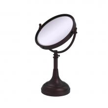 Allied Brass DM-1/2X-ABZ - Height Adjustable 8 Inch Vanity Top Make-Up Mirror 2X Magnification