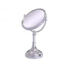 Allied Brass DM-1/4X-SCH - Height Adjustable 8 Inch Vanity Top Make-Up Mirror 4X Magnification