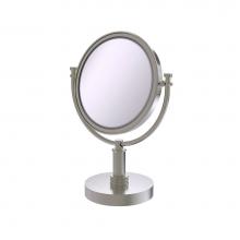 Allied Brass DM-4D/5X-SN - 8 Inch Vanity Top Make-Up Mirror 5X Magnification