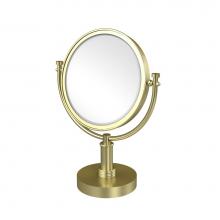 Allied Brass DM-4G/2X-SBR - 8 Inch Vanity Top Make-Up Mirror 2X Magnification