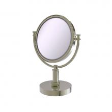 Allied Brass DM-4T/2X-PNI - 8 Inch Vanity Top Make-Up Mirror 2X Magnification