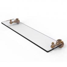 Allied Brass DT-1/22-BBR - Dottingham Collection 22 inch Glass Vanity Shelf with Beveled Edges