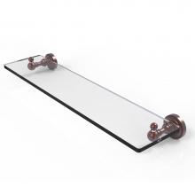 Allied Brass DT-1/22-CA - Dottingham Collection 22 inch Glass Vanity Shelf with Beveled Edges
