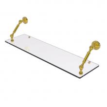 Allied Brass DT-1-30-PB - Dottingham Collection 30 Inch Floating Glass Shelf