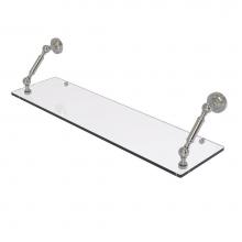 Allied Brass DT-1-30-SN - Dottingham Collection 30 Inch Floating Glass Shelf