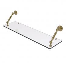Allied Brass DT-1-30-UNL - Dottingham Collection 30 Inch Floating Glass Shelf
