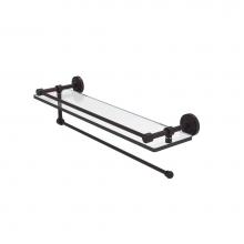 Allied Brass DT-1PT/22-GAL-VB - Dottingham Collection Paper Towel Holder with 22 Inch Gallery Glass Shelf