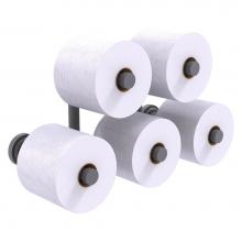 Allied Brass DT-24-5-GYM - Dottingham Collection 5 Roll Reserve Roll Toilet Paper Holder - Matte Gray