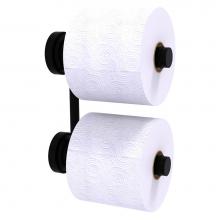 Allied Brass DT-24-RR-2-BKM - Dottingham Collection 2 Roll Reserve Roll Toilet Paper Holder - Matte Black