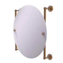 Allied Brass DT-27-90-BBR - Dottingham Collection Round Frameless Rail Mounted Mirror