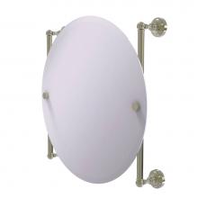 Allied Brass DT-27-90-PNI - Dottingham Collection Round Frameless Rail Mounted Mirror