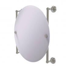 Allied Brass DT-27-90-SN - Dottingham Collection Round Frameless Rail Mounted Mirror