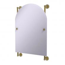Allied Brass DT-27-94-UNL - Dottingham Collection Arched Top Frameless Rail Mounted Mirror