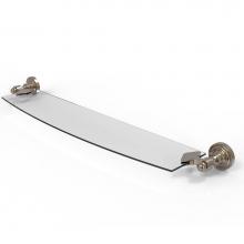 Allied Brass DT-33/24-PNI - Dottingham Collection 24 Inch Glass Shelf