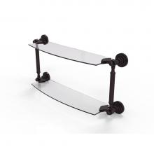 Allied Brass DT-34/24-ABZ - Dottingham Collection 24 Inch Two Tiered Glass Shelf