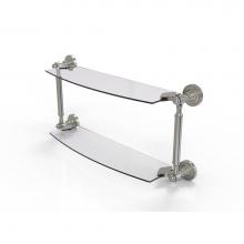 Allied Brass DT-34/24-SN - Dottingham Collection 24 Inch Two Tiered Glass Shelf