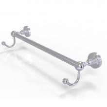 Allied Brass DT-41-36-HK-SCH - Dottingham Collection 36 Inch Towel Bar with Integrated Hooks