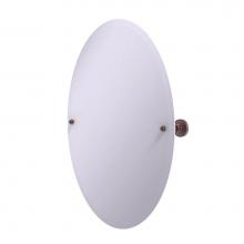 Allied Brass DT-91-CA - Frameless Oval Tilt Mirror with Beveled Edge