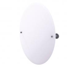 Allied Brass DT-91-GYM - Frameless Oval Tilt Mirror with Beveled Edge