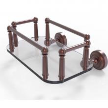 Allied Brass DT-GT-5-CA - Dottingham Collection Wall Mounted Glass Guest Towel Tray