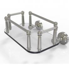 Allied Brass DT-GT-5-SN - Dottingham Collection Wall Mounted Glass Guest Towel Tray