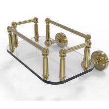 Allied Brass DT-GT-5-UNL - Dottingham Collection Wall Mounted Glass Guest Towel Tray