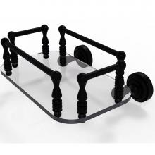 Allied Brass DT-GT-6-BKM - Dottingham Collection Wall Mounted Glass Guest Towel Tray