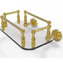 Allied Brass DT-GT-6-PB - Dottingham Collection Wall Mounted Glass Guest Towel Tray