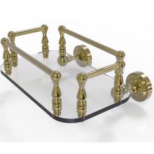 Allied Brass DT-GT-6-UNL - Dottingham Collection Wall Mounted Glass Guest Towel Tray