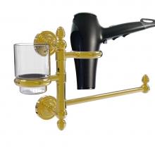 Allied Brass DT-GTBD-1-PB - Dottingham Collection Hair Dryer Holder and Organizer