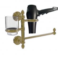 Allied Brass DT-GTBD-1-UNL - Dottingham Collection Hair Dryer Holder and Organizer