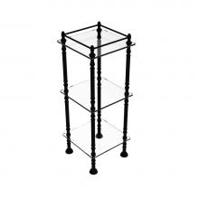Allied Brass ET-14X143TGL-BKM - Three Tier Etagere with 14 Inch x 14 Inch Shelves