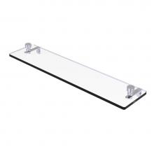 Allied Brass FT-1/22-PC - Foxtrot 22 Inch Glass Vanity Shelf with Beveled Edges