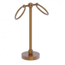 Allied Brass GL-53-BBR - Vanity Top 2 Ring Guest Towel Holder