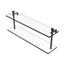 Allied Brass MA-2/22-VB - Mambo Collection 22 Inch Two Tiered Glass Shelf