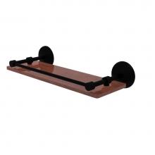Allied Brass MC-1-16-GAL-IRW-BKM - Monte Carlo Collection 16 Inch Solid IPE Ironwood Shelf with Gallery Rail