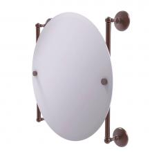 Allied Brass MC-27-90-CA - Monte Carlo Collection Round Frameless Rail Mounted Mirror