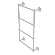 Allied Brass MC-28G-24-SCH - Monte Carlo Collection 4 Tier 24 Inch Ladder Towel Bar with Groovy Detail