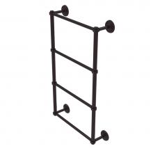 Allied Brass MC-28G-30-ABZ - Monte Carlo Collection 4 Tier 30 Inch Ladder Towel Bar with Groovy Detail