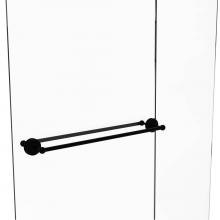 Allied Brass MC-41-BB-30-BKM - Monte Carlo Collection 30 Inch Back to Back Shower Door Towel Bar