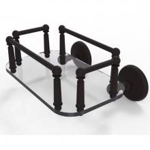 Allied Brass MC-GT-5-ORB - Monte Carlo Collection Wall Mounted Glass Guest Towel Tray