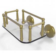 Allied Brass MC-GT-5-SBR - Monte Carlo Collection Wall Mounted Glass Guest Towel Tray