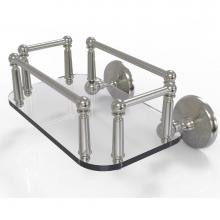 Allied Brass MC-GT-5-SN - Monte Carlo Collection Wall Mounted Glass Guest Towel Tray