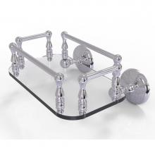 Allied Brass MC-GT-6-PC - Monte Carlo Collection Wall Mounted Glass Guest Towel Tray