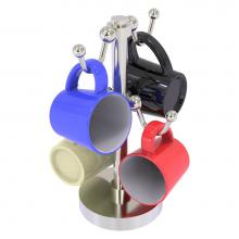 Allied Brass MGH-80-SN - Countertop 4 Coffee Mug Holder - Satin Nickel