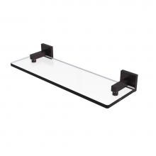 Allied Brass MT-1-16-ABZ - Montero Collection 16 Inch Glass Vanity Shelf with Beveled Edges