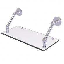 Allied Brass P1000-1-18-SCH - Prestige Skyline Collection 18 Inch Floating Glass Shelf