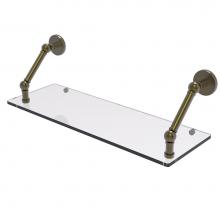 Allied Brass P1000-1-24-ABR - Prestige Skyline Collection 24 Inch Floating Glass Shelf