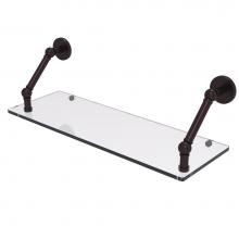 Allied Brass P1000-1-24-ABZ - Prestige Skyline Collection 24 Inch Floating Glass Shelf